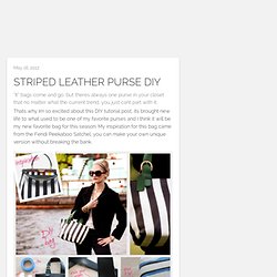 Striped Leather Purse DIY