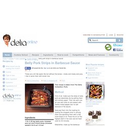 Belly Pork Strips in Barbecue Sauce - Pork Recipes