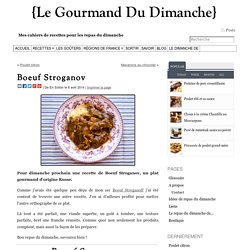 Boeuf Stroganov - Le Gourmand Du Dimanche