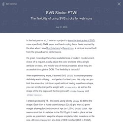SVG Stroke FTW! — The flexibility of using SVG stroke for web icons