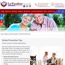 Stroke Prevention Tips