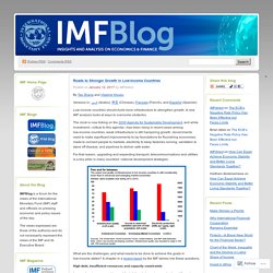 ***Infrastructure for development: How low-income countries can strengthen their growth