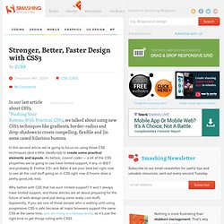Stronger, Better, Faster Design with CSS3 - Smashing Magazine