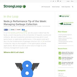 Node.js Performance Tip of the Week: Managing Garbage Collection