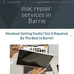 Stroudtech Solutions - mac repair services in Barrie