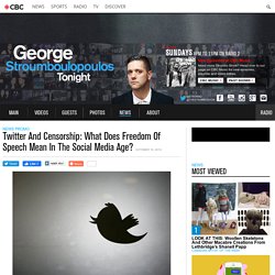 Twitter And Censorship: What Does Freedom Of Speech Mean In The Social Media Age?