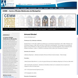 CEMM – Centre d'Études Médiévales de Montpellier