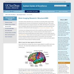 Structural MRI at the Autism Center of Excellence, UC San Diego