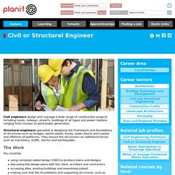 Planit : Job Profiles : Civil or Structural Engineer Civil and Structural Engineering