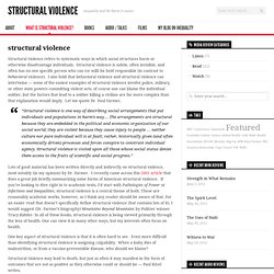 structural violence