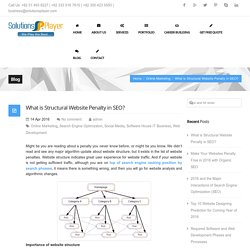What is Structural Website Penalty in SEO?