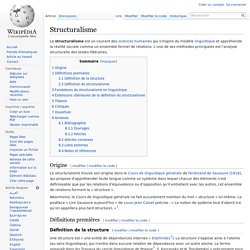 Structuralisme - Wikipédia - Vimperator