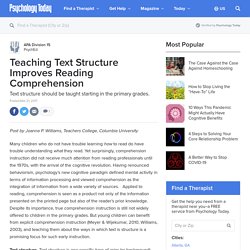 Teaching Text Structure Improves Reading Comprehension