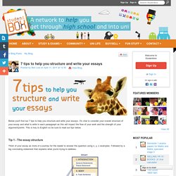 7 tips to help you structure and write your essays - Studentbox
