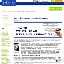 How to Structure an eLearning Interaction