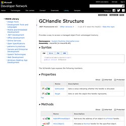 GCHandle Structure