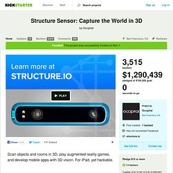 Structure Sensor: Capture the World in 3D by Occipital
