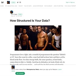 How Structured Is Your Data? – Metaphorical Web – Medium