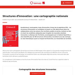 Structures d’innovation : une cartographie nationale