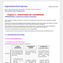 Structures des entreprises - organisation2entreprises