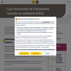 Les structures de l'économie sociale et solidaire (ESS)