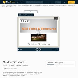 Outdoor Structures PowerPoint Presentation, free download - ID:10834388