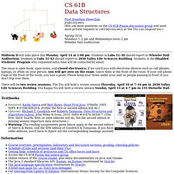 CS 61B: Data Structures - Shewchuk - UC Berkeley