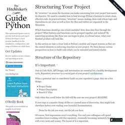 Structuring Your Project — The Hitchhiker
