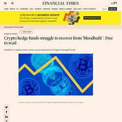 Crypto hedge funds struggle to recover from ‘bloodbath’