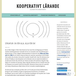 Struktur: En för alla, alla för en! – Kooperativt Lärande