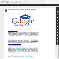 strumenti Google per studenti e docenti