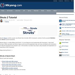 Struts 2 Tutorial