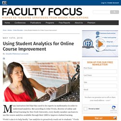 Using Student Analytics for Online Course Improvement