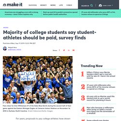 Student athletes should get paid, college students say