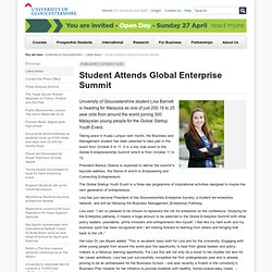 Student Attends Global Enterprise Summit