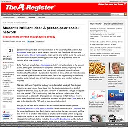 Student's brilliant idea: A peer-to-peer social network