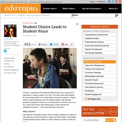 Student Choice Leads to Student Voice