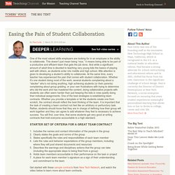 Easing the Pain of Student Collaboration