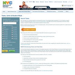 NY Collection of Tasks, Units & Student Work - Common Core Library