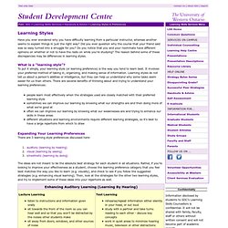 The Student Development Centre at Western