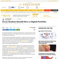 Every Student Should Have a Digital Portfolio 