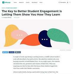 The Key to Better Student Engagement Is Letting Them Show You How They Learn