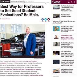 Gender bias in student evaluations: Professors of online courses who present as male get better marks.