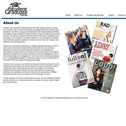 About Us - Student and Graduate Publishing