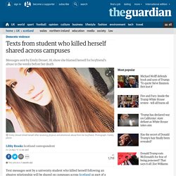 Texts from student who killed herself shared across campuses