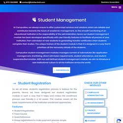 CampusLive - Student Management Module