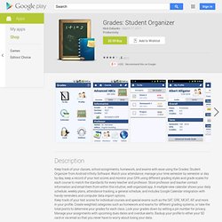 Grades: Student Organizer - Android Market