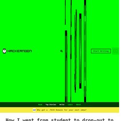 How I went from student to drop-out to software engineer