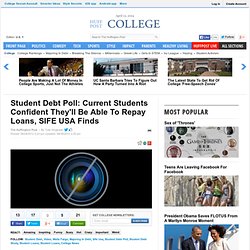 Student Debt Poll: Current Students Confident They'll Be Able To Repay Loans, SIFE USA Finds