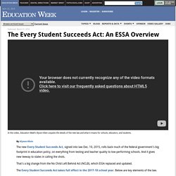 The Every Student Succeeds Act: An ESSA Overview